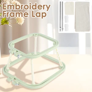 Adjustable Embroidery Frame Lap Stand Versatile Needlework Lap Stand for Craft✿ - Picture 1 of 17