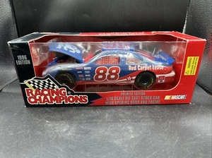 1996 Racing Champions 1/18 Dale Jarrett #88 Ford Quality Care Open Hood Diecast - Picture 1 of 4