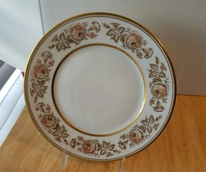 Furstenberg Porzellan Gerverot Rosegold Rand Brot & Butter Teller 6" Goldrand - Bild 1 von 3