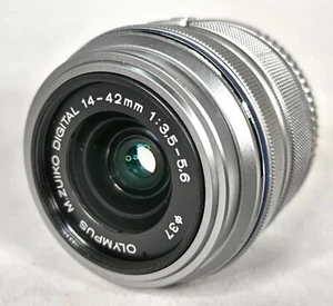 【Nera Mint】Olympus M.Zuiko 14-42mm f/3.5-5.6 II R Lens Silver #0230 - Picture 1 of 7
