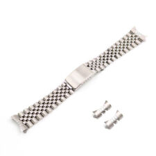 20mm Silver Steel Curved Vintage Jubilee Watch Band For Datejust GMT