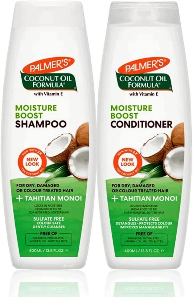 Palmers Coconut Oil Formula Moisture Boost Shampoo & Conditioner Set-400ml-!!! - Image 1 of 1