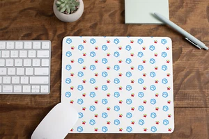 Rainbow Pawprints Pattern Non Slip Mouse Mat / Mouse Pad - Picture 1 of 1