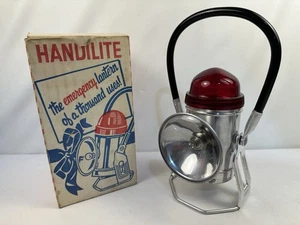 Vintage Handilite Emergency Lantern w/ Red Signal Dome & Box – Spotlight Light - Picture 1 of 14