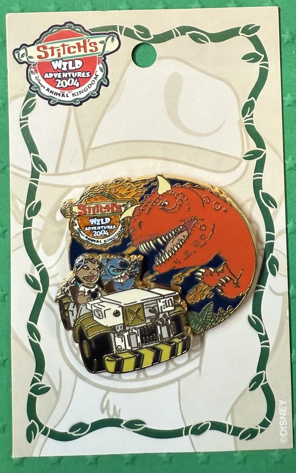 LE Lilo & Stitch Dinosaur Ride Wild Adventure Chester Hester DinoRama Disney Pin - Image 1 of 2