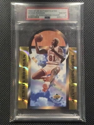 /5000 DENNIS RODMAN PSA 8 1996 Upper Deck Authenticated  Dennis Rodman #DRRC HOF - Image 1 of 4