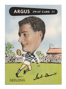 1954 Argus (71) Bob DAVIS Geelong - Picture 1 of 2