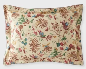 Ralph Lauren Maren Tropical-Inspired Print  King Sham Cotton Natural Multi New - Picture 1 of 6