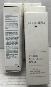 5X INCELLDERM Vieton Multi Stick Balsamo Anti Invecchiamento 9g/0,31oz Scad: 2/26 - Foto 1 di 3