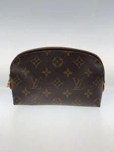 LOUIS VUITTON Pochette Cosmetic PM Monogram Canvas BRW PVC BRW - Picture 1 of 6