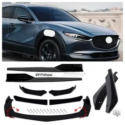 For Mazda CX-30 CX-5 Front Bumper Lip Spoiler Splitter Body Kit Side Skirt US Foto 1 de 4