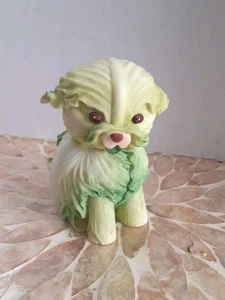 Vtg Enesco Home Grown Cabbage Dog Rare Retired 4002362 Ships From USA  - Picture 1 of 6