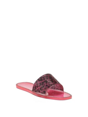 Sandalias sin cordones Jessica Simpson para mujer rosa guepardo gelatina casime 7 M Foto 1 de 4