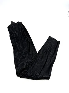 Zara Snakeskin Python Liquid Foiled Pull On Pants Leggings Black Size XS - Picture 1 of 6