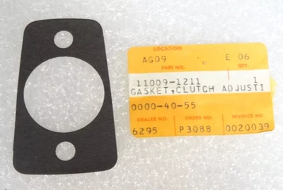 1985-2024 Kawasaki Ninja 250R 400 KLR650 OEM Clutch Adj Gasket 11009-1211 - Image 1 of 4