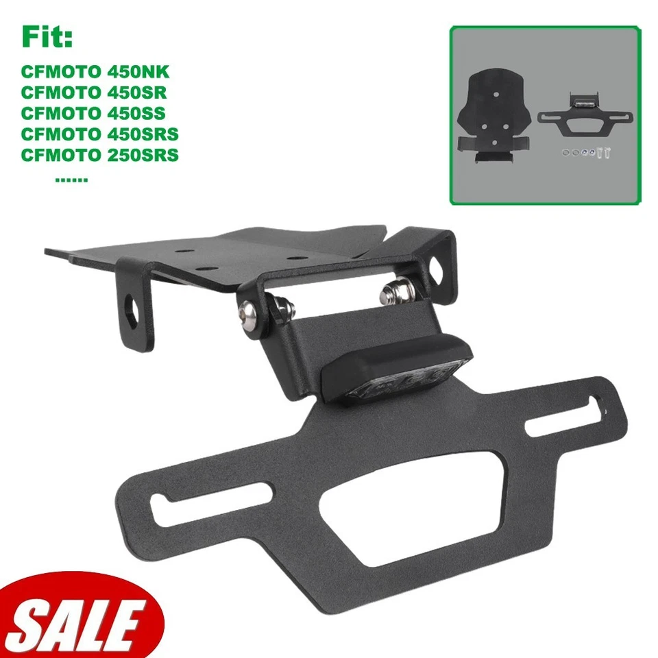 Eliminador de guardabarros con lámpara de matrícula para CFMOTO 300SR/SS 250SRS 450SS/SR/NK Foto 1 de 4