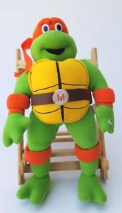 Vintage 2001 Michelangelo 14" Plüschtier Teenager Mutant Ninja Schildkröte selten (GI) - Bild 1 von 18