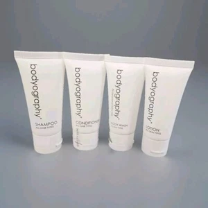 Bodyography Shampoo Conditioner Body Wash Lotion VEGAN Cosmetics Travel Size Set - Picture 1 of 6