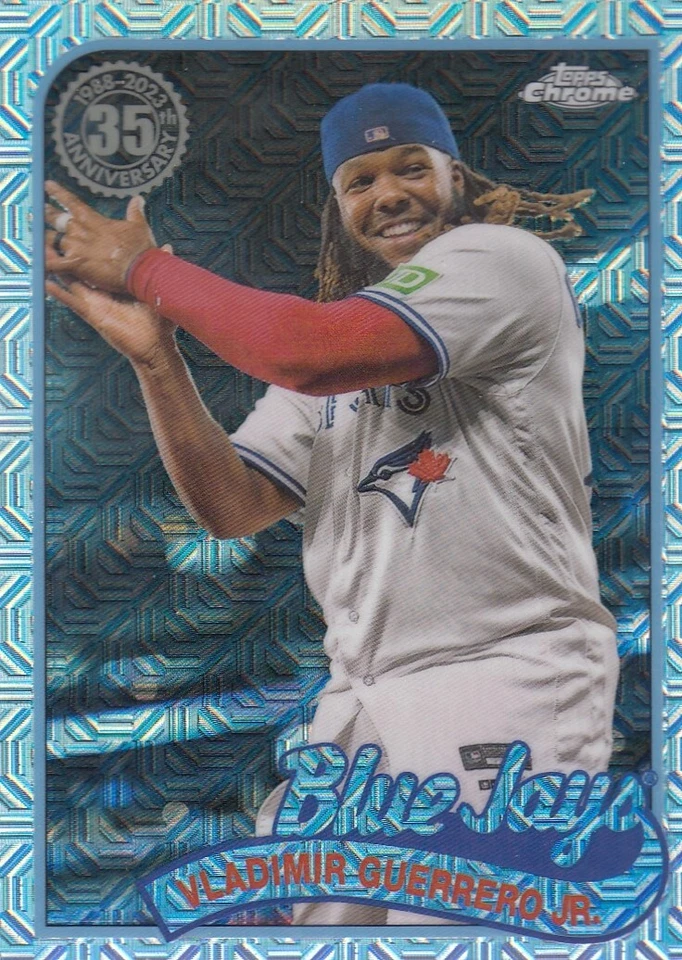VLADIMIR GUERRERO JR TOPPS 1989 SILVER PACK MOJO REFRACTOR BLUE JAYS #24 2024 24 - Image 1 of 1