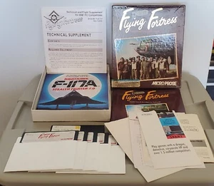 Flying Fortress B-17 Micro Prose IBM Big Box Game Software 1992 Vintage Complete - Picture 1 of 5