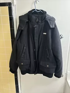 COOGI AUSTRALIA WOOL POLYESTER BLEND GRAY PUFFER JACKET MENS 2XL W HOOD - Picture 1 of 22