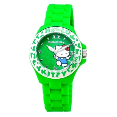 Orologio da Polso HELLO KITTY Verde Fluo Nuovo con Confezione Originale - Immagine 1 di 2