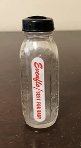 Vintage Miniature Salesman Sample Size Evenflo Glass Baby Bottle 3" - Picture 1 of 8