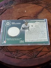 Dan Wilson Seattle Mariners Final Farewell medallion in case Coin Silver overlay