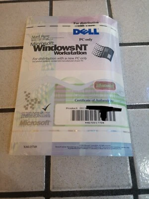 Microsoft Windows NT WORKSTATION CD + BOOT FLOPPY + BOOK  + PRODUCT KEY - Imagen 1 de 2