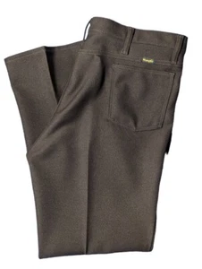 Vintage 70s Wrangler 82BN Men’s 42x30 Rancher Pants Polyester Brown USA Made - Bild 1 von 10