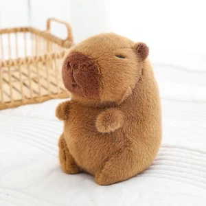 Plush Capybara Doll Capybara Stuffed Animal Huggable Adorable - Picture 1 of 4