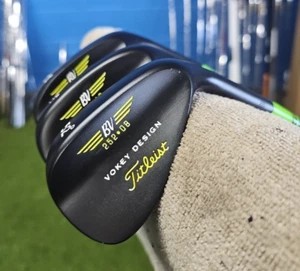 VOKEY BLACK NITRIDE 3 WEDGE SET 52-56-60 SPINE ALIGNED BLACK S300 AWESOME - Picture 1 of 10