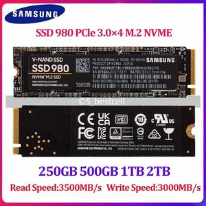 Samsung SSD 980 250GB 500GB 1TB 2TB M.2 PCIe3.0×4 NVMe Interne Solid State Drive - Bild 1 von 6