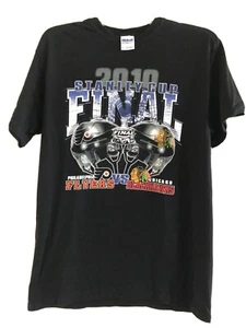 Stanley Cup Finale 2010 Grafik T-Shirt Large Flyers Blackhawks Medium schwarz - Bild 1 von 7
