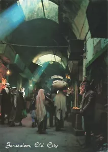 Jerusalén Israel, escena callejera de la ciudad vieja, postal vintage - Imagen 1 de 2