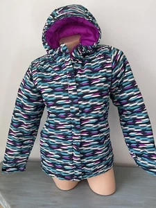 Youth Girls L Columbia Coat Hooded Sportswear Multicolor Pink Teal Black Winter - Picture 1 of 12