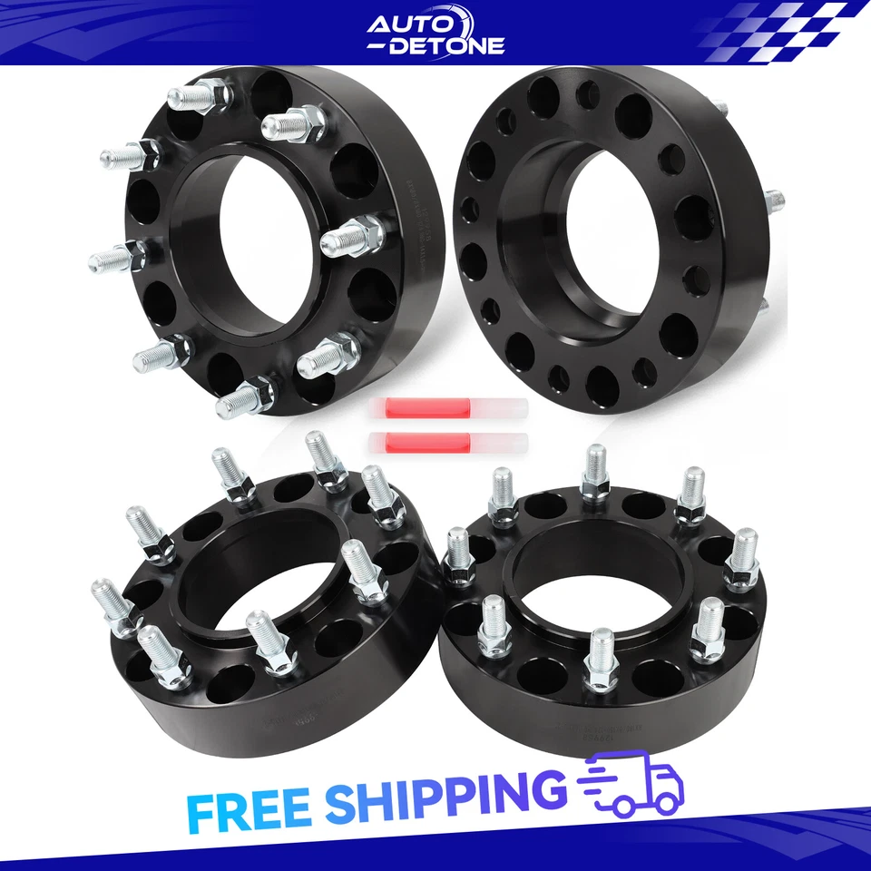 2" 8x180 14x1.5 (4) Wheel Spacer For Chevrolet Silverado GMC Sierra 2500 3500 HD Foto 1 de 4