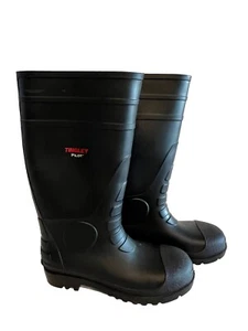 Tingley Pilot Men’s Black Rubber Boots Size 9 /Women’s 11 Weatherproof General - Picture 1 of 6
