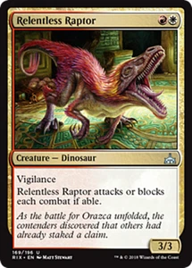 RELENTLESS RAPTOR ~mtg NM Rivals of Ixalan Unc x4 - Picture 1 of 1