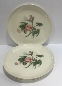 Set of 4 Vintage Universal Oven-Proof Ballerina Moss Rose 10” Dinner Plates EC - Picture 1 of 7
