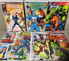 Amazing Spider-Man 323 NM & Lot of 7 Spider-man Books Daredevil Hulk She-hulk