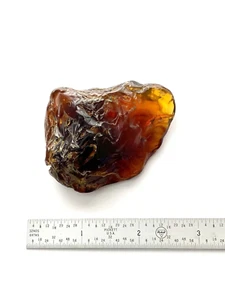 Muestra pulida ámbar dorado mexicana natural - 28,87 g (1,0 oz) - Imagen 1 de 2