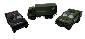 (3) POLICE SWAT Vehículo Militar EE. UU. MP A-40 Acción Retroceso Abrir Puertas 1:32 - Imagen 1 de 12