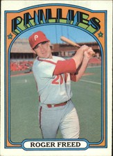 1972 Topps Philadelphia Phillies Baseball Card #69 Roger Freed - EX-MT