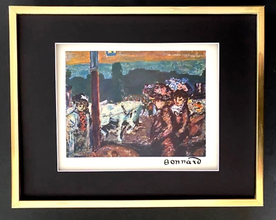 PIERRE BONNARD + IMPRESIÓN FIRMADA IMPRESIONANTE 1948 + ENMARAÑADO Y ENMARCADO + ¡CÓMPRALO AHORA!! Foto 1 de 3