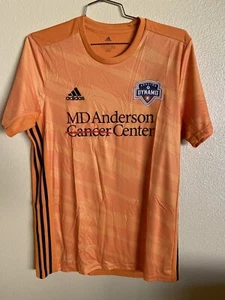 Large Houston Dynamo MLS adidas Orange Soccer Jersey - Picture 1 of 7