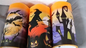 Halloween Flameless LED Flickering Candles Battery Operated with 6 Hour Timer n - Picture 1 of 7