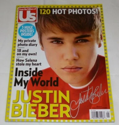 JUSTIN BIEBER COLLECTOR'S EDITION US POSTER MAGAZINE 2012 "INSIDE MY WORLD" SEXY - Image 1 of 4