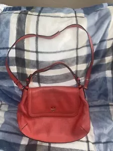 Auth MCM Red Leather Messenger or Shoulder Bag (2 Way) - Picture 1 of 6