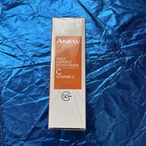 AVON Anew DAILY DEFENCE MOISTURISER Vitamin C Radiance SPF50 50ml  FREE P+P - Picture 1 of 1